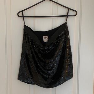 Y2K Haute Hippie Sequin mini skirt M